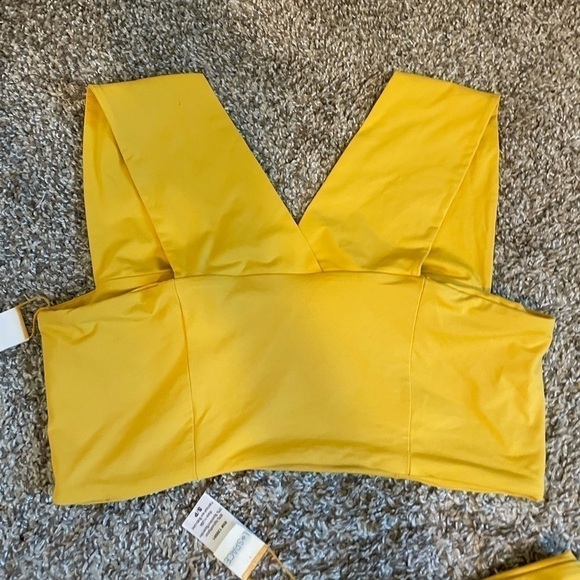 L* Space Parker Bikini square neck yellow size large / small - Picture 7 of 10